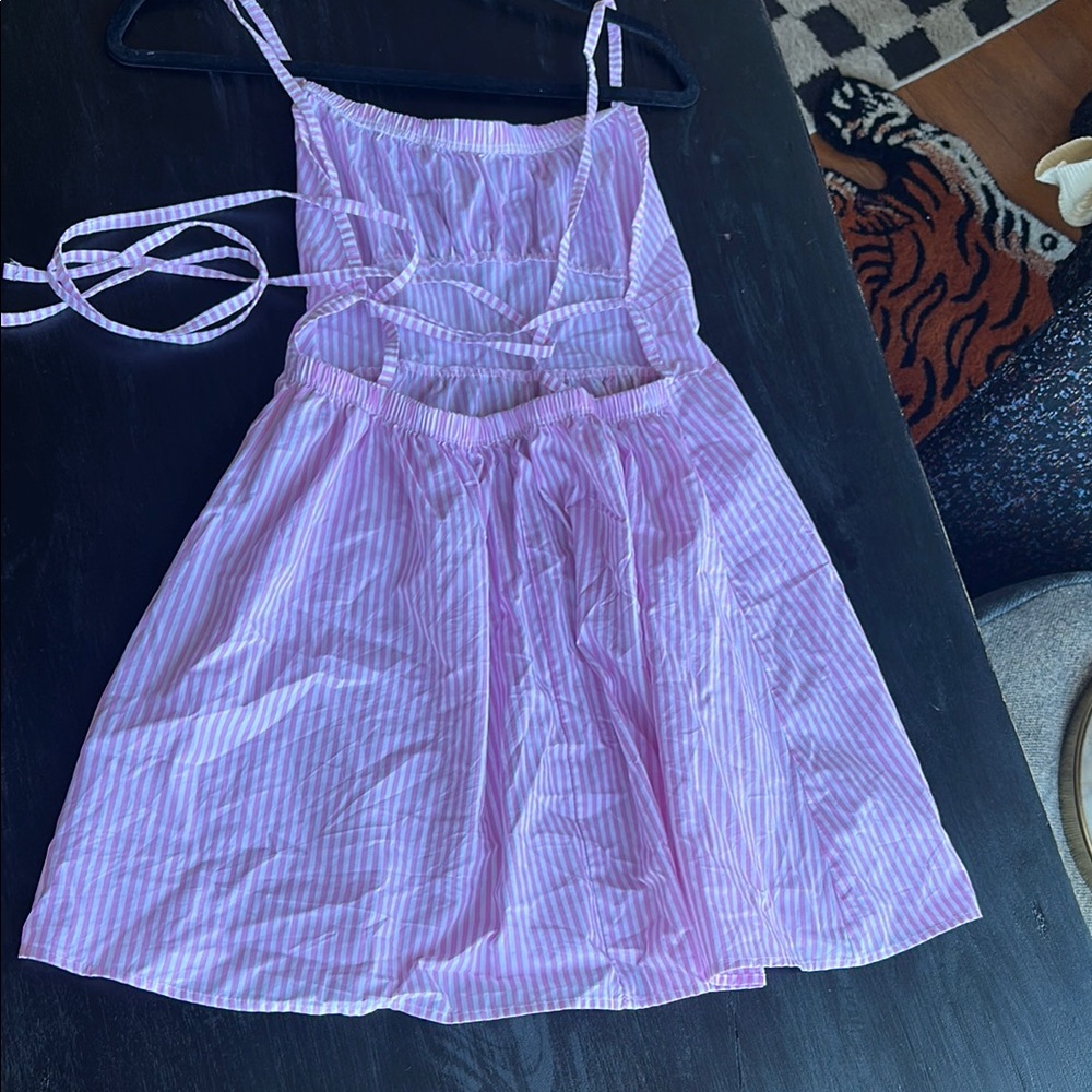 Pink Striped dres - Picture 3 of 3